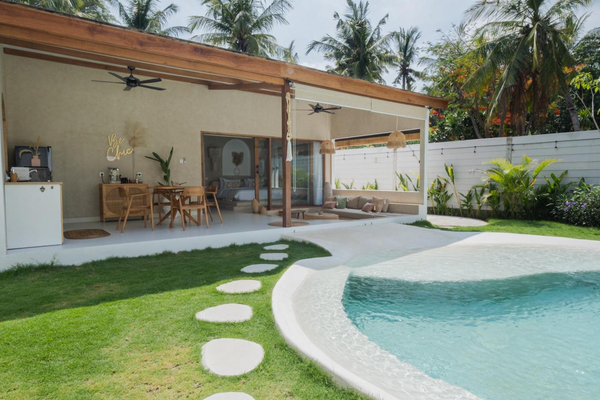 Gili Boho Villas - Aesthetic Private Pool Villas Gili Trawangan Extérieur photo